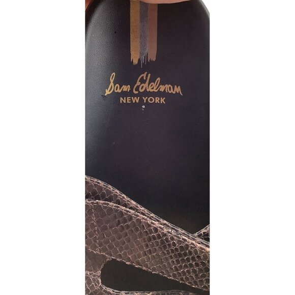 Sam Edelman Womens Brown Snake Print Slide Sandals Straps & Black Sole Size 8.5 - Picture 10 of 10